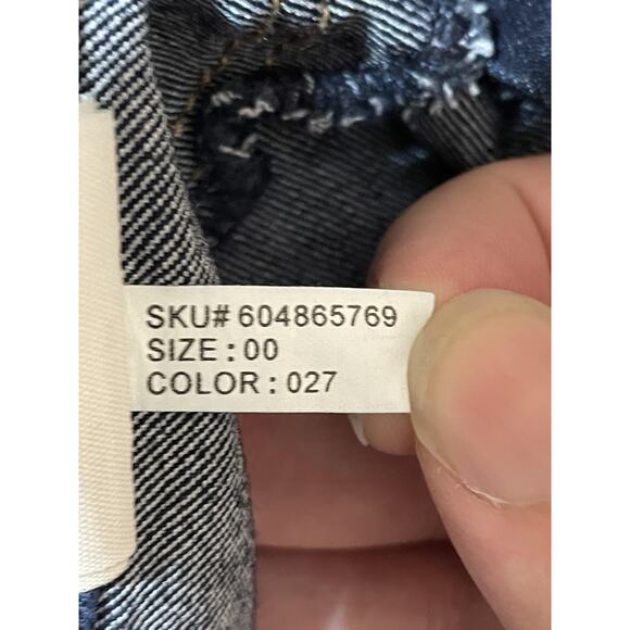 Hollister Jeans Womens 00 Blue Dark Wash Skinny Stretch Denim Classic Low Rise - Picture 16 of 16